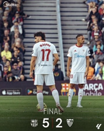 C7娱乐官网-2-5不敌巴萨，塞维利亚已连续52场西甲客战西超三强未能取胜